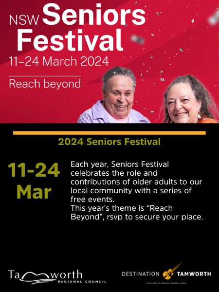 11th - 24th March - 2024 Seniors Festival