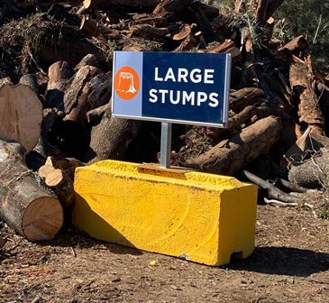 Large Stumps sign