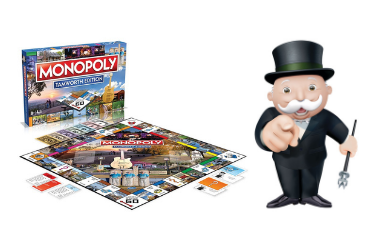 Image of Tamworth MONOPOLY board and Mr MONOPOLY